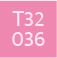 Paleta de Colores: Rosa T32 - 036